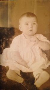 Edeine Fielden as a baby.