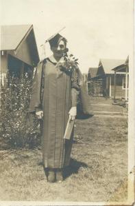 Lillian Edeine Fielden, high school graduation.